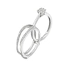 Thumbnail Image 1 of Perfect Fit 9ct White Gold 0.20ct Diamond Cluster Insert Ring
