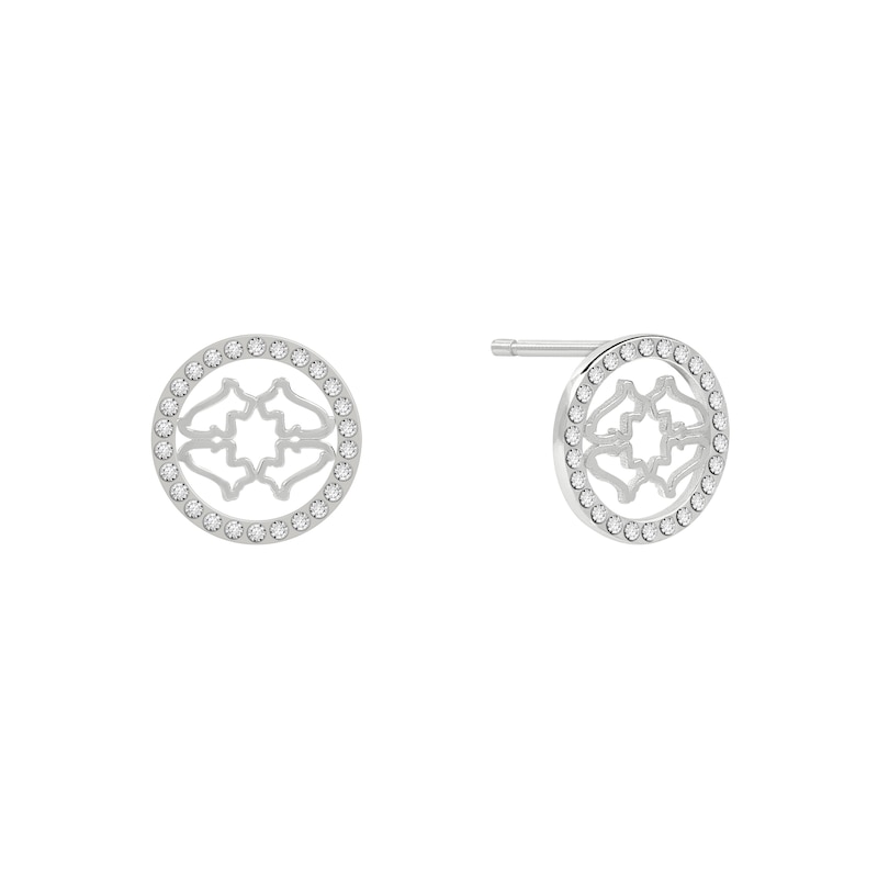 Radley Ladies' Silver Tone Heirloom Stone Set Stud Earrings