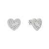 Thumbnail Image 0 of Radley Silver Tone Pavé Stone Set Heart Stud Earrings