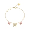 Thumbnail Image 0 of Guess Gold Tone Multi Butterfly Crystal Bracelet