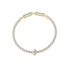 Thumbnail Image 0 of Guess Gold Tone Solitaire Detail Crystal Tennis Bracelet