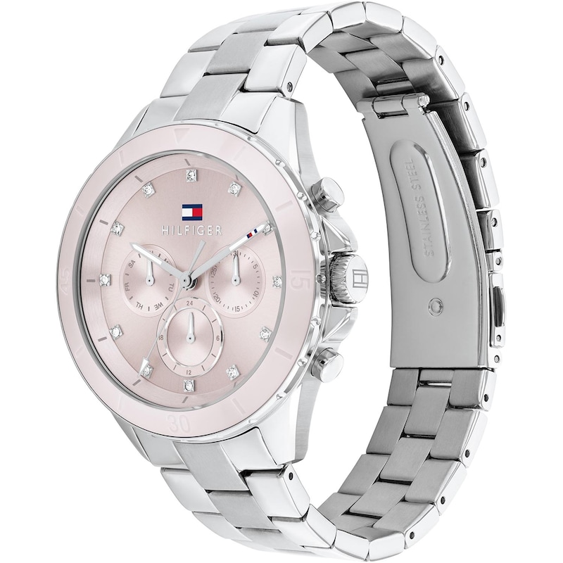 Tommy Hilfiger Ladies' Pink Dial Stainless Steel Bracelet Watch