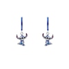 Thumbnail Image 0 of Disney Sterling Silver Stitch Enamel Charm Hoop Earrings