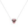 Thumbnail Image 0 of Disney Sterling Silver Minnie Mouse Enamel Pendant Necklace