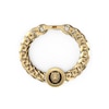 Thumbnail Image 0 of Guess Men's Stainless Steel Gold Tone Lion Coin Curb Chain Bracelet