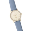 Thumbnail Image 1 of Radley Ladies' Stone Set Blue Leather Strap Watch & Twin Pack Gold Tone Earring Set