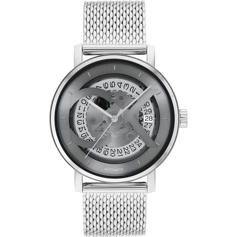 Calvin Klein Men's Grey Dial Stainless Steel Bracelet Watch