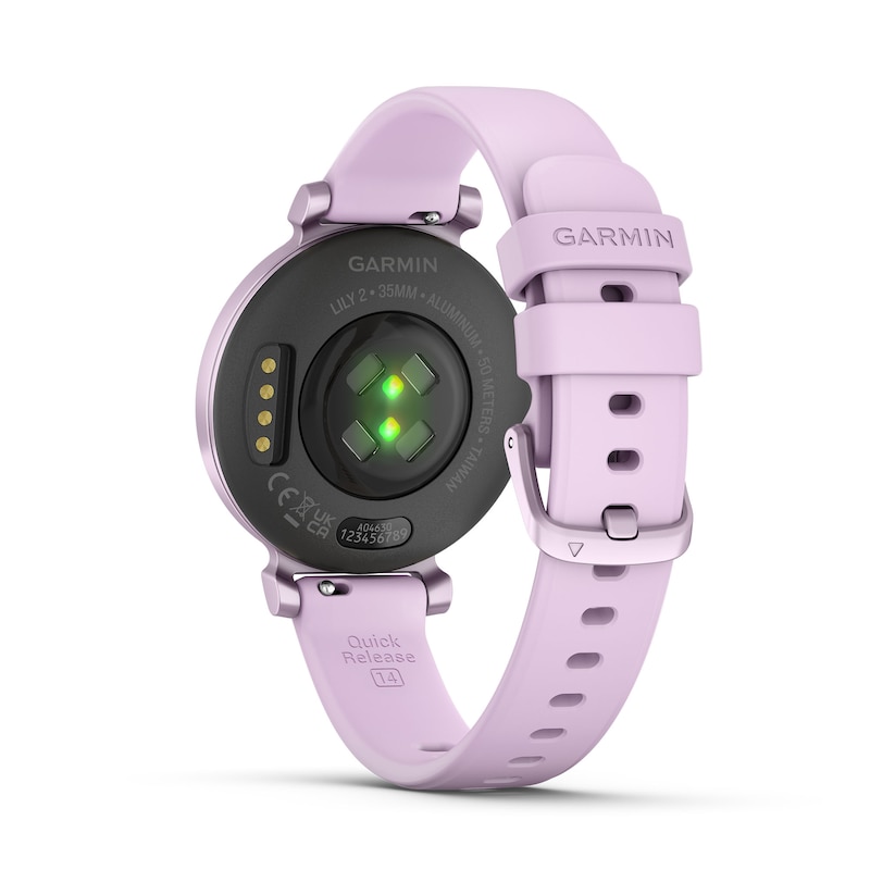 Garmin Lily® 2 Metallic Lilac with Lilac Silicone Strap Watch