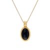 Thumbnail Image 0 of Hot Diamonds X Jac Jossa 18ct Gold Plated Oval Black Onyx Pendant Necklace