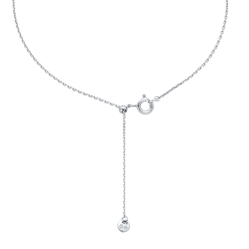 Michael Kors Ladies' Kors Brilliance Sterling Silver Rhodium Plated Station Necklace