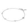 Thumbnail Image 0 of Michael Kors Ladies' Kors Brilliance Sterling Silver Rhodium Plated Station Bracelet