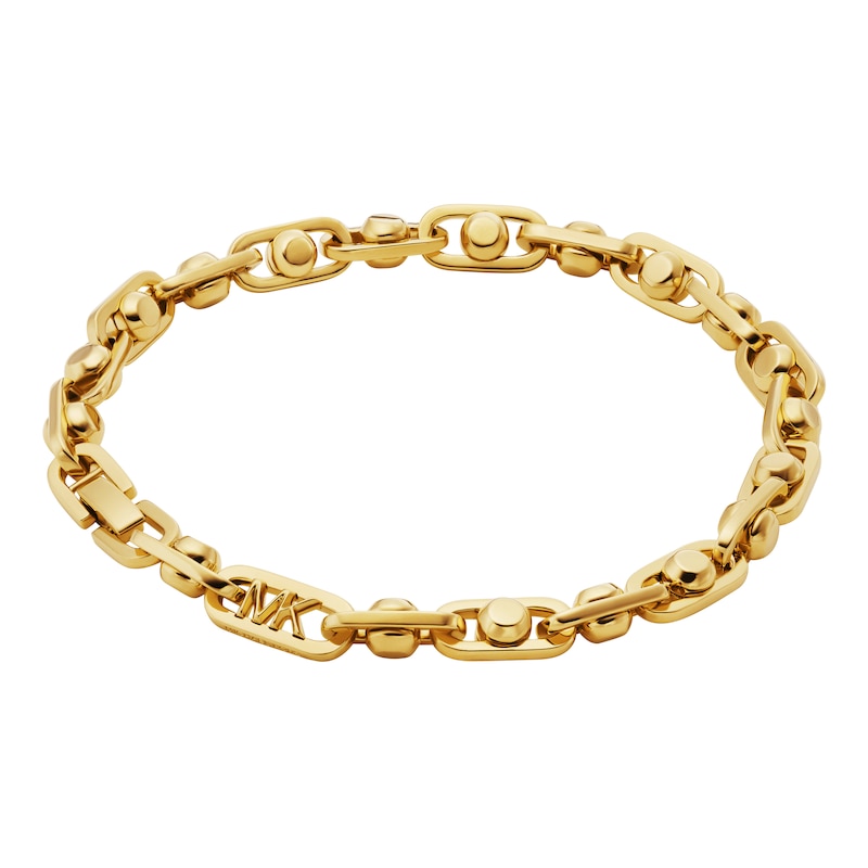 Michael Kors Ladies' Astor Link 14ct Gold Plated Chain Bracelet
