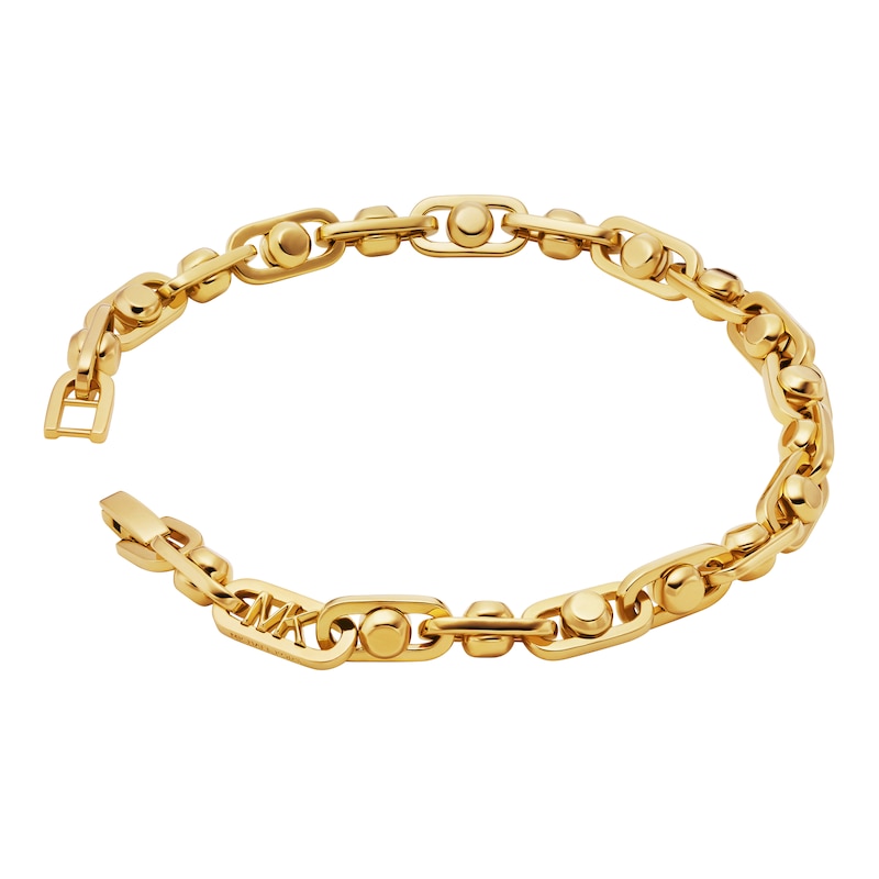 Michael Kors Ladies' Astor Link 14ct Gold Plated Chain Bracelet