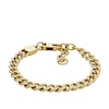 Thumbnail Image 0 of Fossil Men's Harlow Linear Gold Tone Texture Chain Bracelet