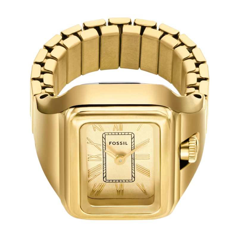 Fossil Raquel Ladies' Watch Ring Gold Tone Stainless Steel