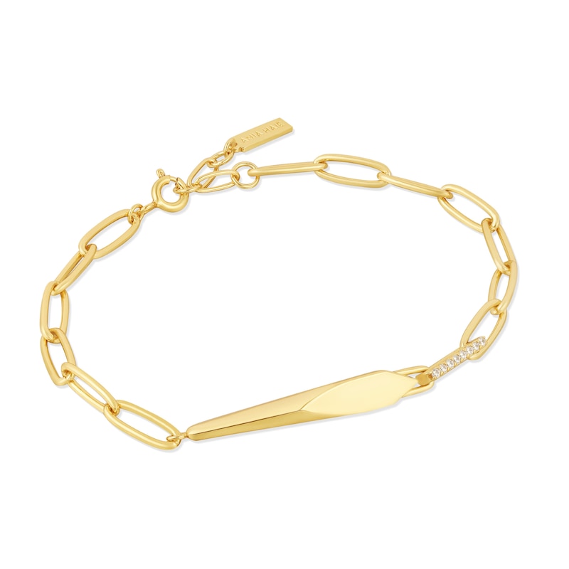 Anie Haie 14ct Gold Plated Geometric Chunky Chain Bracelet