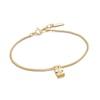 Thumbnail Image 0 of Anie Haie 14ct Gold Plated Pearl Padlock Bracelet