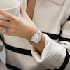 Thumbnail Image 2 of Sekonda Monica Maxi Ladies’ White Rectangular Dial Two Tone Bracelet Watch