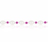 Thumbnail Image 1 of Sterling Silver Freshwater Pearl & Pink Beaded 6.5+1 Inch Bracelet