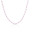 Thumbnail Image 0 of Sterling Silver Freshwater Pearl & Pink Beaded 16+2 Inch Necklace