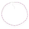 Thumbnail Image 1 of Sterling Silver Freshwater Pearl & Pink Beaded 16+2 Inch Necklace