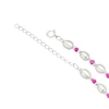Thumbnail Image 2 of Sterling Silver Freshwater Pearl & Pink Beaded 16+2 Inch Necklace