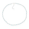 Thumbnail Image 1 of Sterling Silver Freshwater Pearl & Blue Beaded 16+2 Inch Necklace