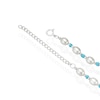 Thumbnail Image 2 of Sterling Silver Freshwater Pearl & Blue Beaded 16+2 Inch Necklace