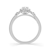 Thumbnail Image 2 of Emmy London 9ct White Gold Halo 0.33ct Total Diamond Ring
