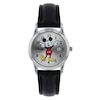 Thumbnail Image 0 of Mickey Mouse Silver Case Black Strap Watch