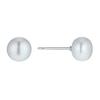 Thumbnail Image 0 of Sterling Silver Cultured Freshwater Pearl 6mm Stud Earrings