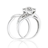 Thumbnail Image 1 of Perfect Fit 9ct White Gold 1ct Diamond Flower Cluster Bridal Set