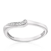 Thumbnail Image 0 of 9ct White Gold Twist Shaped Diamond Ring