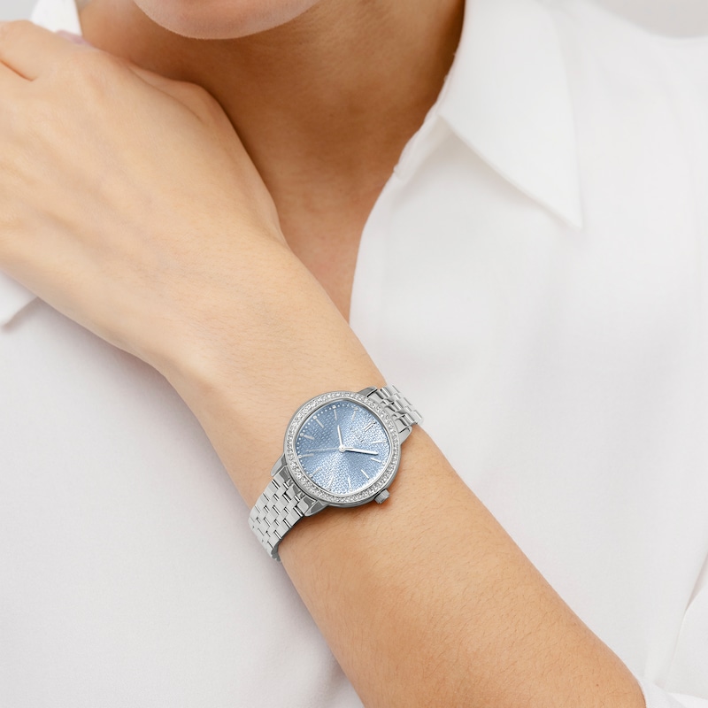 Main Image 3 of Radley Silver Tone Blue Stone Set Stainless Steel Bracelet Watch