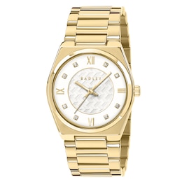 Radley White Satin Dial Gold Tone Bracelet Watch