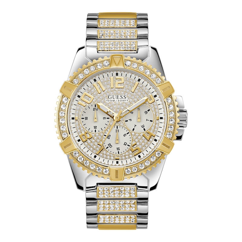 Main Image 1 of Guess Men's Crystal Set Dial Two Tone Bracelet Watch