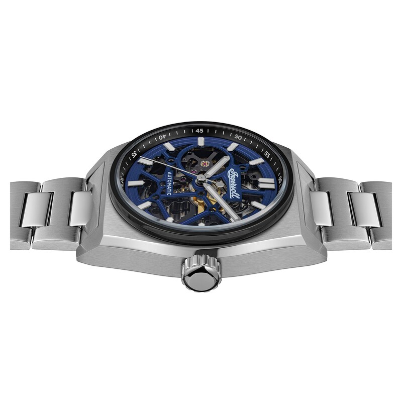 Main Image 3 of Ingersoll Vert Men's Automatic Blue Dial Skeleton Stainless Steel Watch