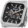 Thumbnail Image 2 of Ingersoll Men's Automatic Black Square Skeleton Dial Brown Leather Strap Watch