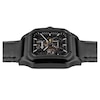 Thumbnail Image 4 of Ingersoll Men's Automatic Black Square Skeleton Dial Black Leather Strap Watch