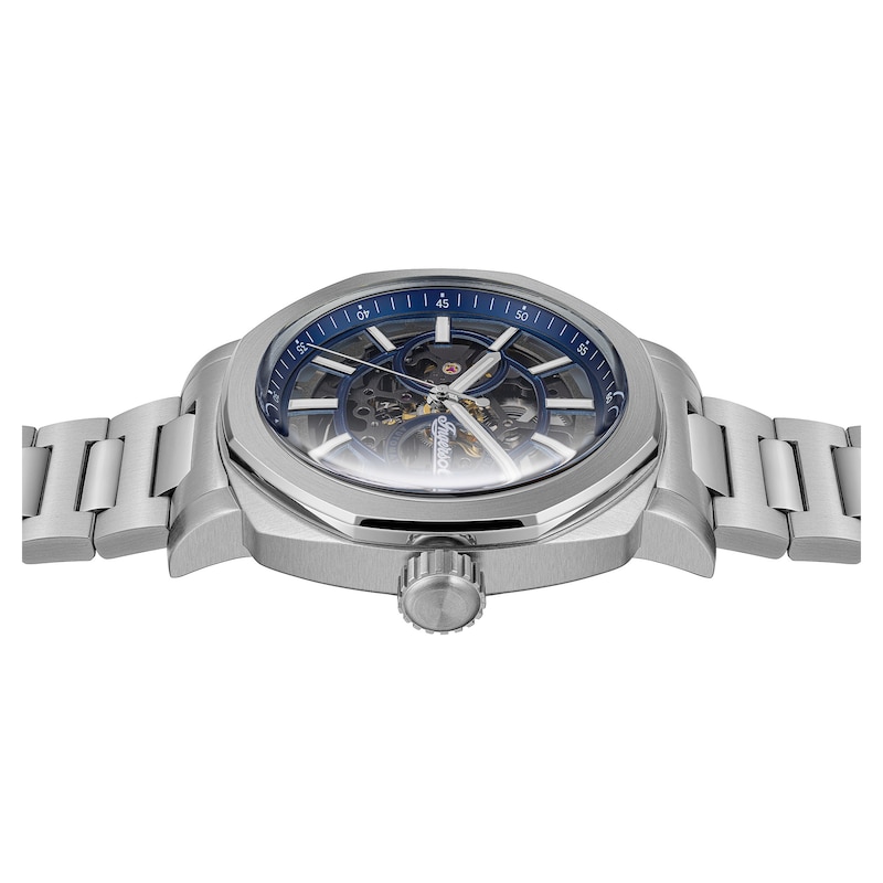 Main Image 3 of Ingersoll Outrider Men's Automatic Blue Skeleton Dial Stainless Steel Bracelet Watch