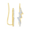 Thumbnail Image 1 of Wonder Woman 9ct Gold 0.11ct Diamond Crawler Earrings