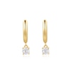 Thumbnail Image 2 of Ania Haie Gold Tone Drop Solitaire Huggies