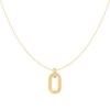 Thumbnail Image 1 of Ania Haie Gold Tone Oval Hoop Pendant Necklace