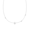 Thumbnail Image 1 of Ania Haie Sterling Silver Eight Pointed Star Cubic Zirconia Station Necklace