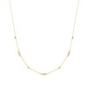 Thumbnail Image 1 of Ania Haie Gold Tone Sparkling Bezel Cubic Zirconia Station Necklace