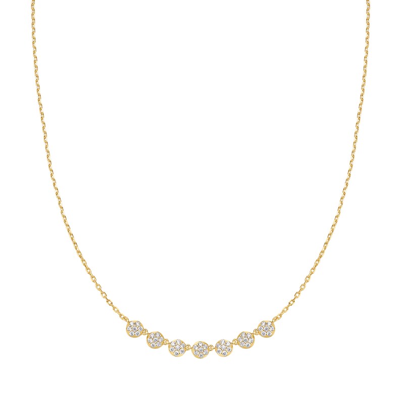 Main Image 1 of Ania Haie Gold Tone Pavé Multi Beaded Chain Necklace