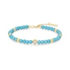 Thumbnail Image 1 of Ania Haie Gold Tone Lab Created Turquoise Bracelet