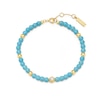 Thumbnail Image 2 of Ania Haie Gold Tone Lab Created Turquoise Bracelet