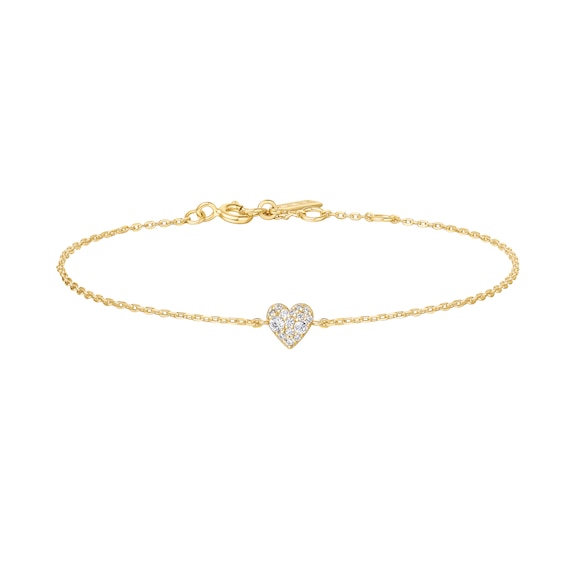 Ania Haie Gold Tone Sweetheart Pavé Bracelet