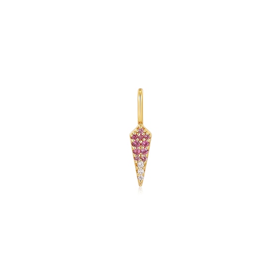 Ania Haie Gold Tone Ombré Pink Charm
